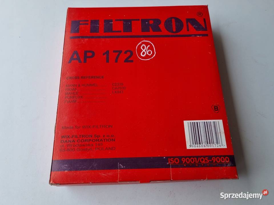 FILTR POWIETRZA Mitsubishi Colt IV Lancer IV V Rudka