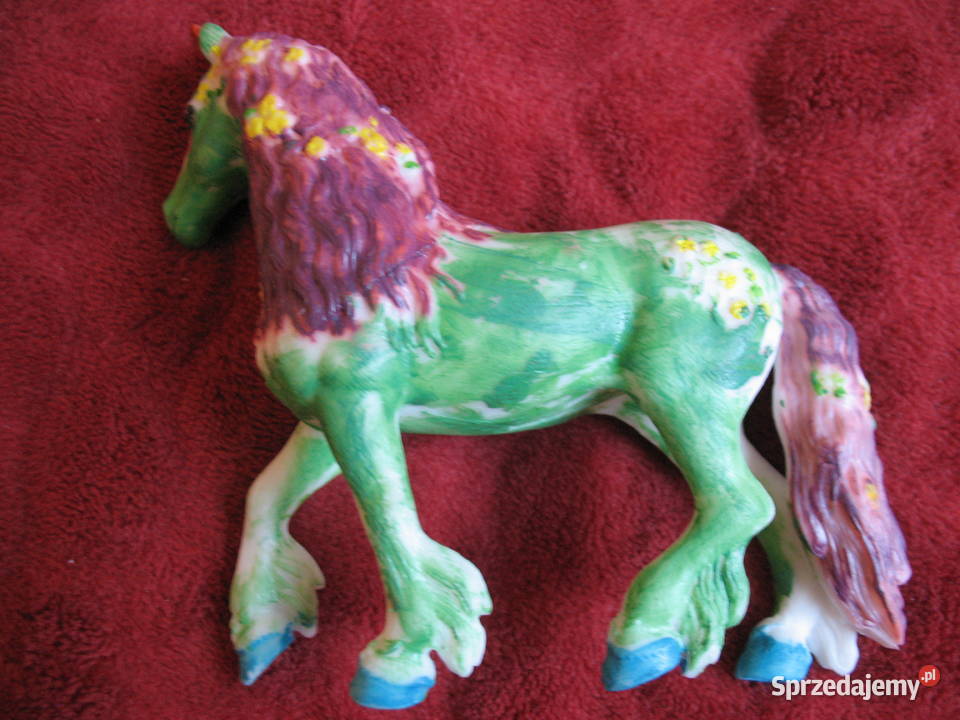Koń Jednorożec Figurka masa utwardzana 12 x 13 x