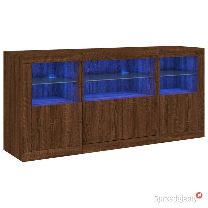 Szafka z oświetleniem LED brązowy dąb 1425x37x67 Pozostałe Warszawa sprzedam