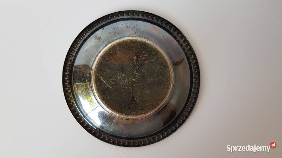 Zestaw platerowany koszyczek i spodeczek Resovia Pozostałe Antyki, Sztuka, Kolekcje