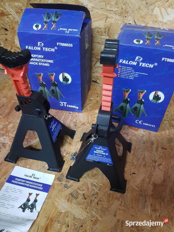 KOBYŁKI 3T 2 PODSTAWKI PODPORY Z BLOKADĄ GUMĄ Ręczne Głogowa