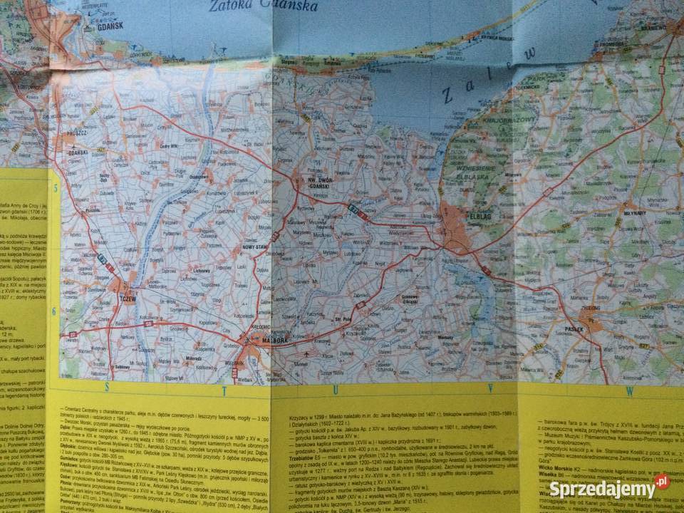 734 Mapa Wybrzeże Bałtyku Szczecina I Okolic Szczecin