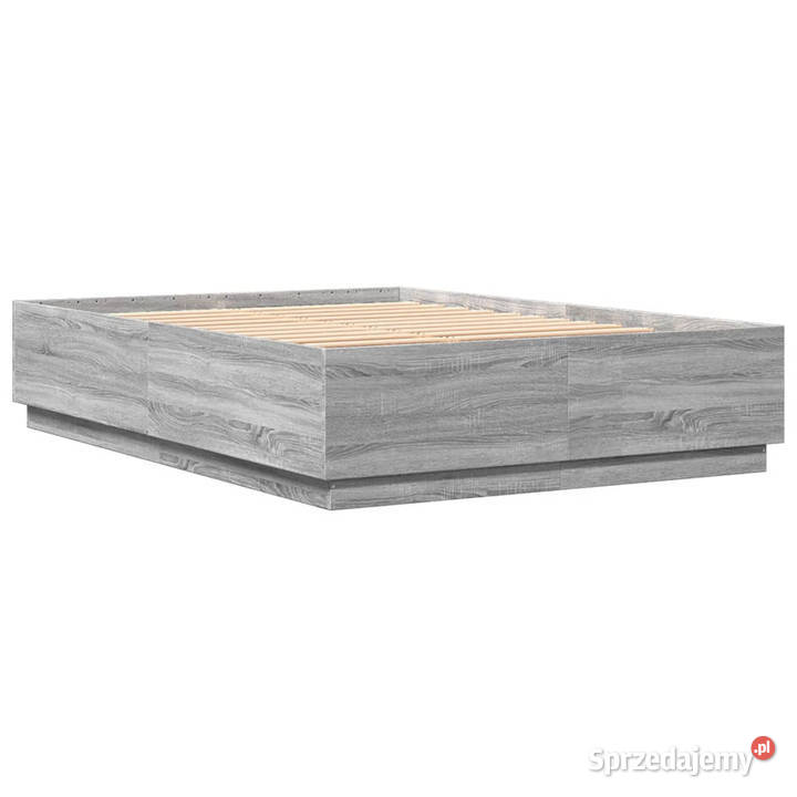 Rama łóżka szary dąb sonoma materiał 40cm