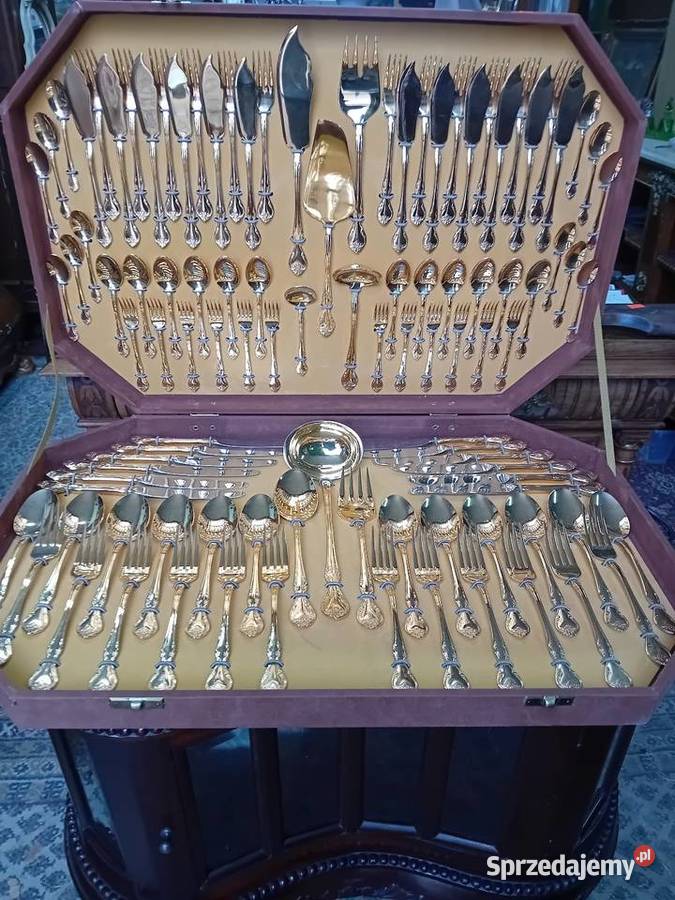 Sztucce pozłacane sztucce planeta Tarnogród