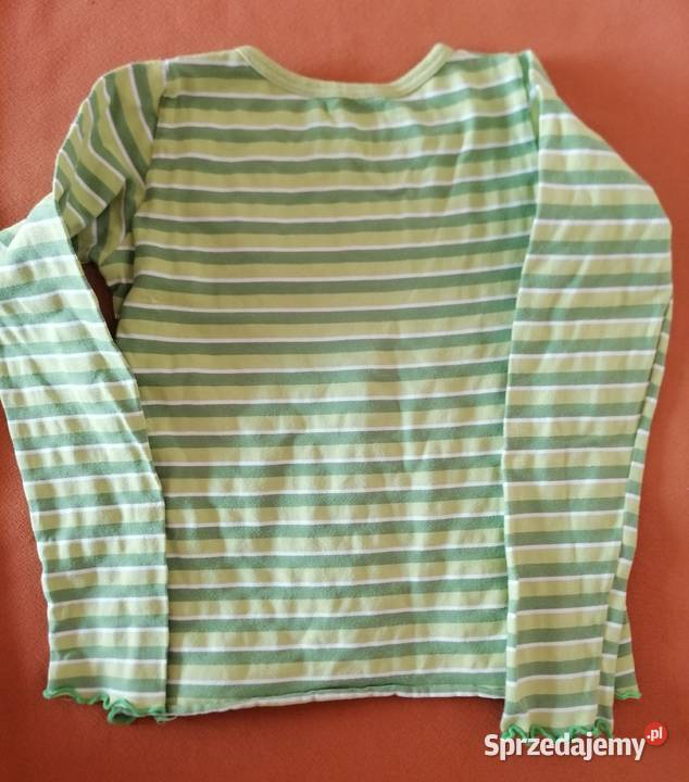 Bluzka z długim rękawem zielona rozmiar 110116