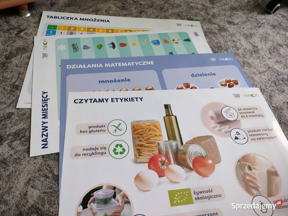 Plansze dydaktyczne kl 1 3 Wielka Przygoda Górowo Iławeckie sprzedam