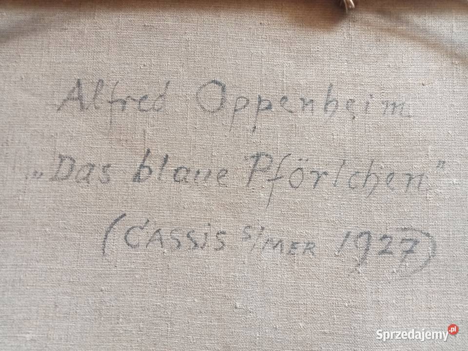 Obraz olejny na płótnie Alfred Oppenheim Czołowy Grójec