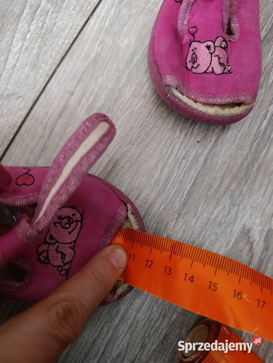 kapcie buty dziewczęce rozmiar 18 długość Rozmiar 18 Pozostałe Poznań