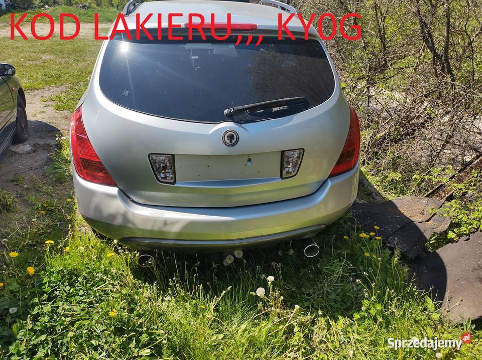 NISSAN MURANO Z50 klapa tył z szybą zderzak KY0G