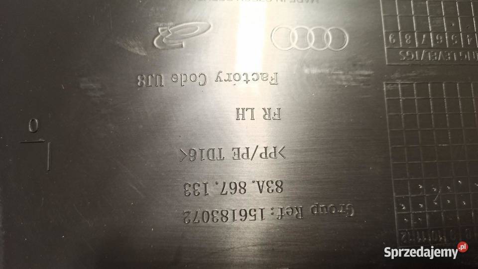 AUDI Q3 83A 83F BOCZEK DRZWI LEWY PRZÓD