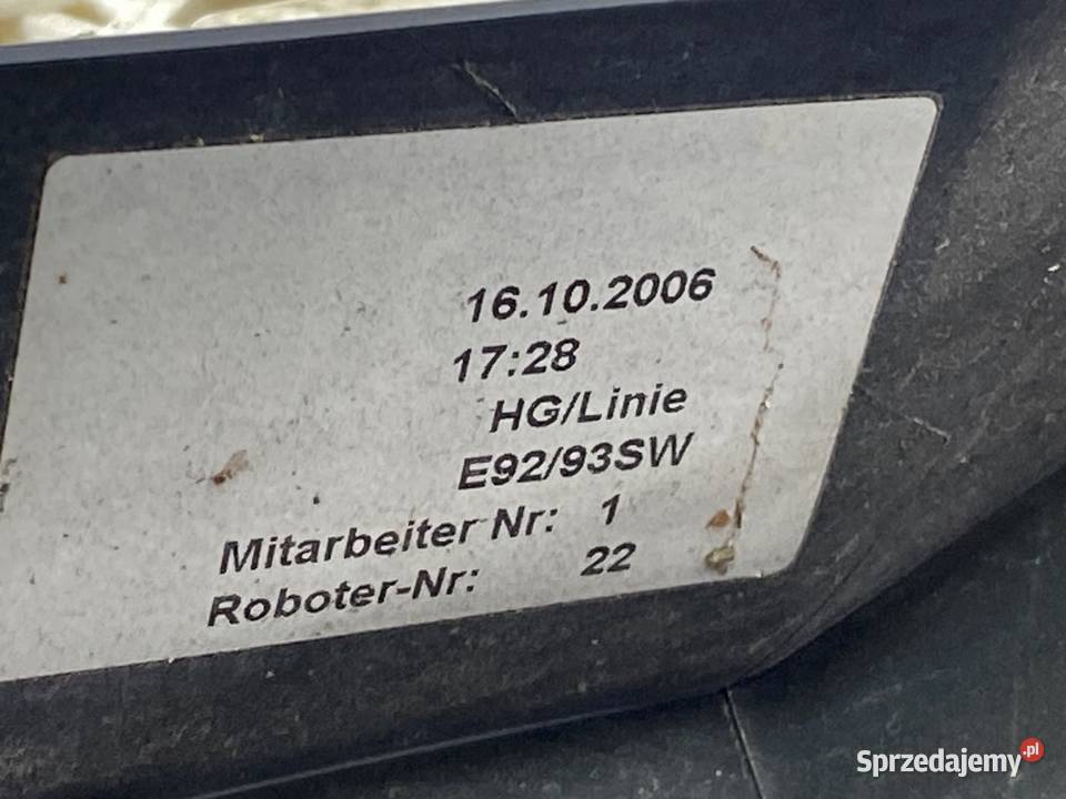 BŁOTNIK LEWY PRZÓD BMW E92 SportowyCoupe 0513 osobowe