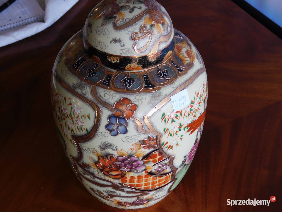urna wazon z pokrywka Satsuma Japonia 1096 Fiaf Szczecin sprzedam