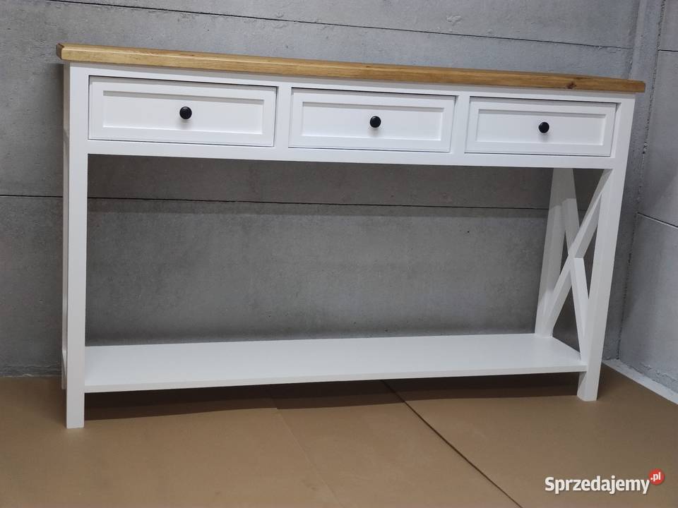 Konsola drewniana prowansalska Szafy, regały, półki Zduńska Wola
