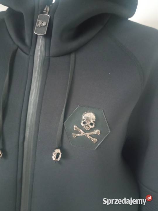 Philipp Plein męska czarna kurtka bluza sprzedam