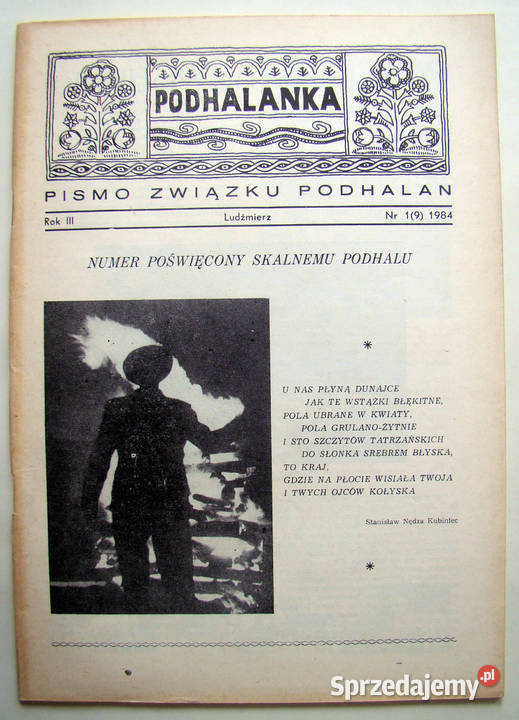 PODHALANKA Pismo Związku Podhalan Ludźmierz