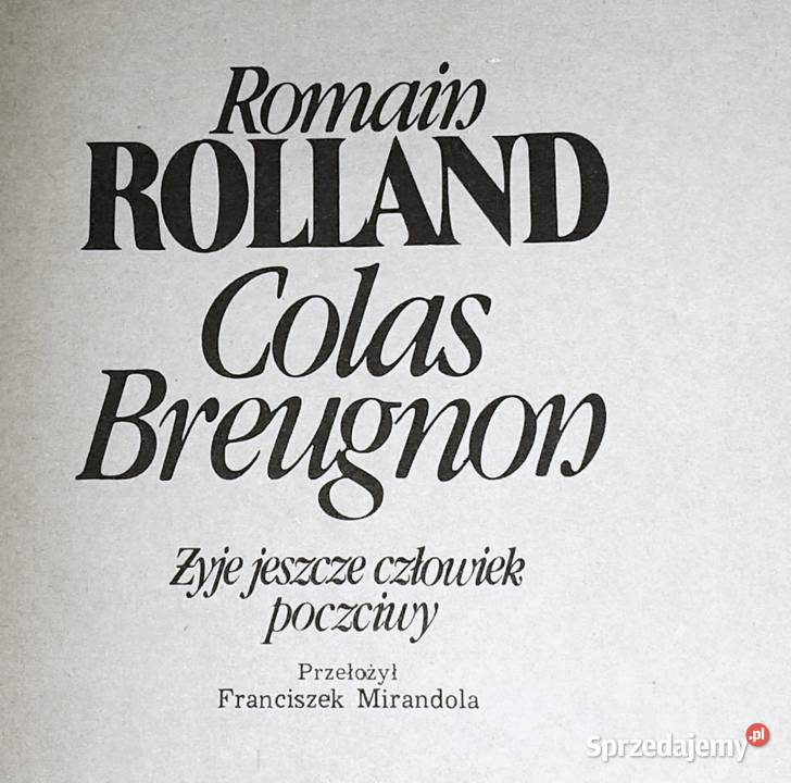 Colas Breugnon Romain Rolland Rok wydania 1983 lubelskie Chełm