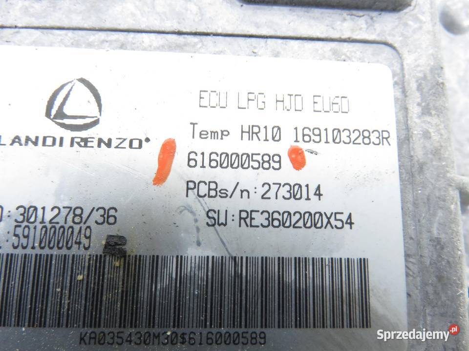 STEROWNIK DACIA DUSTER 10 TCe 616000589 osobowe