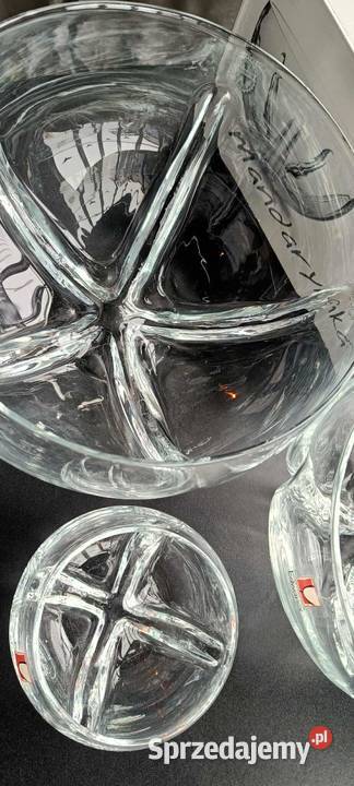 Zestaw 3 szklanych salaterekowocarek Warszawa