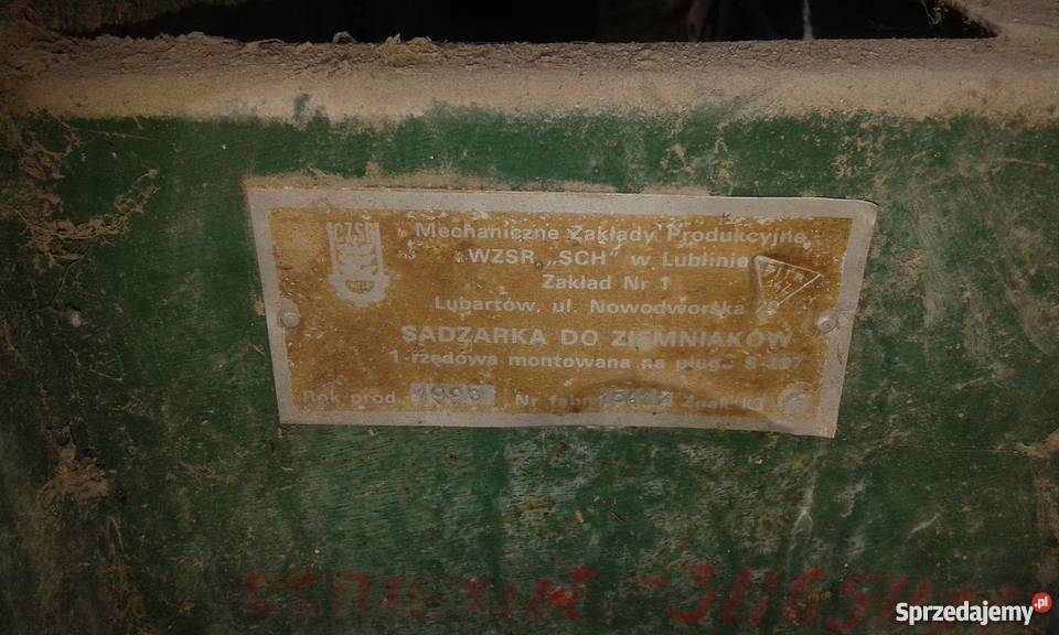 Sadzarka do ziemniaków montowana na pług Bałtów