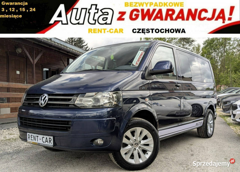Volkswagen Multivan 20TDiOPŁACONYBezwypadkowy Rok produkcji 2010 Częstochowa