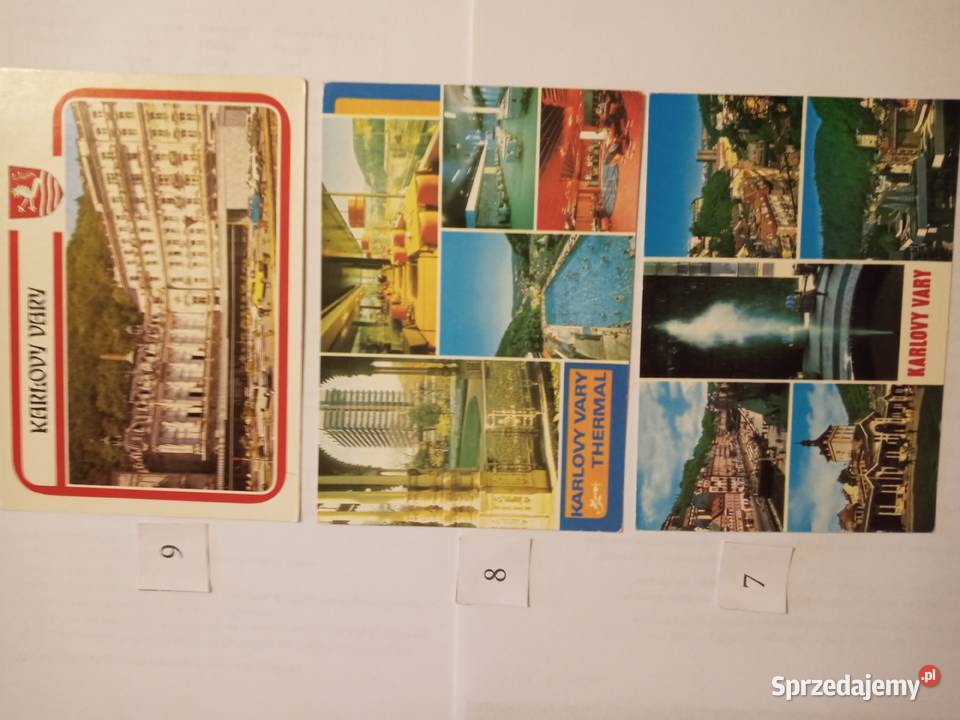 POCZTÓWKI KARLOVY VARY Zestaw 41 Pocztówki i karty telefoniczne