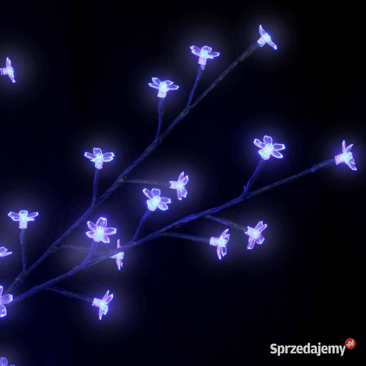 Drzewko świecące na niebiesko 2000 LED kwiat Warszawa