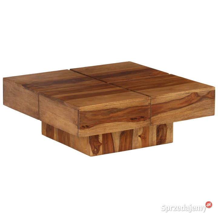 Stolik kawowy 80x80x30 lite drewno akacjowe Warszawa