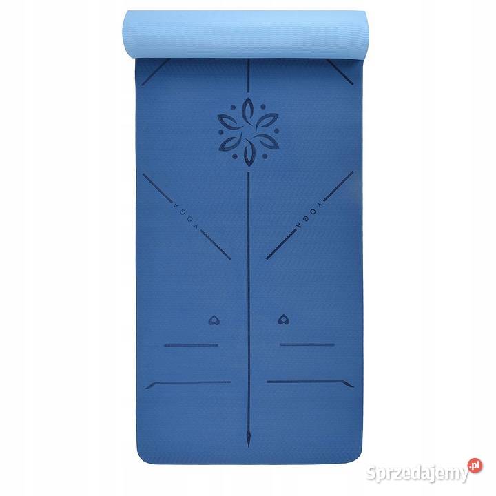 Mata do ćwiczeń YOGATI 183 x 61 niebieski Myszyniec