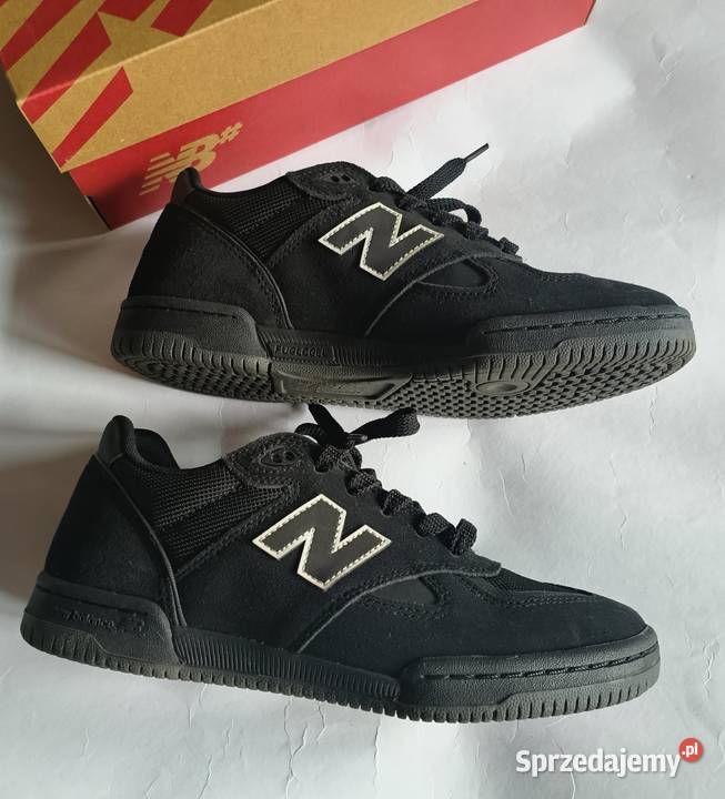 Balance 600 czarne skóra naturalna zamsz 40 czarny Kozaki Myślenice