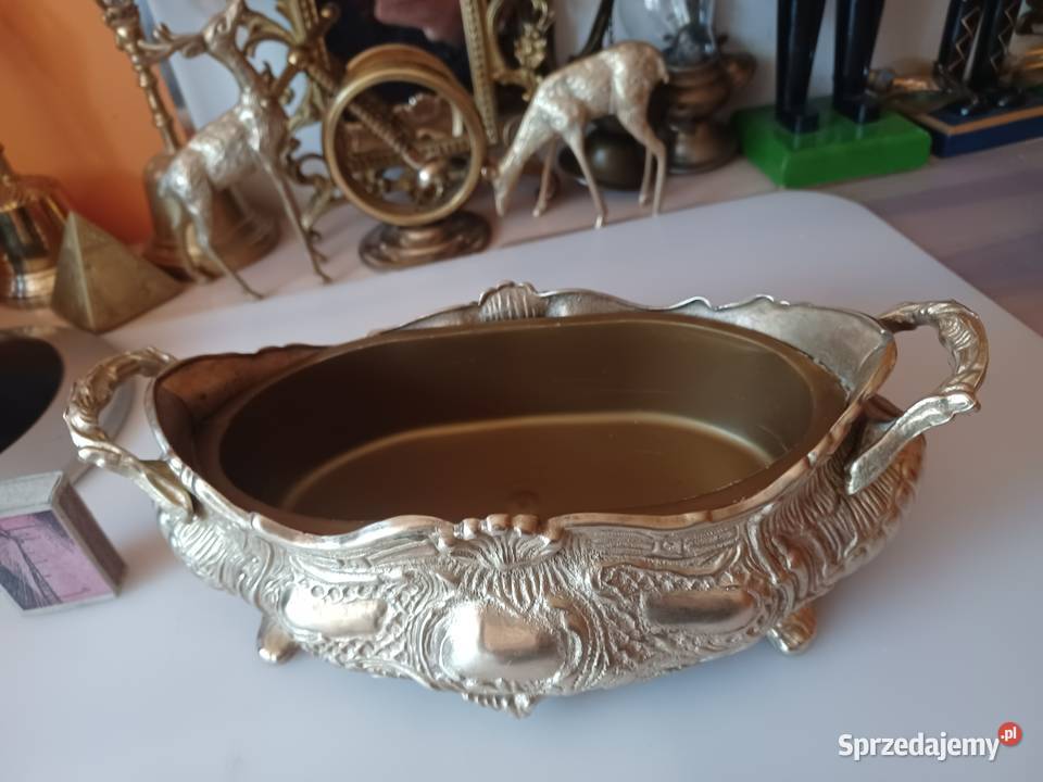 Piękna żardiniera mosiężna wielkopolskie Poznań