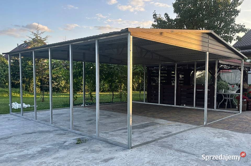Wiata garażowa 6x6 niezabudowana z dachem małopolskie Jodłownik sprzedam