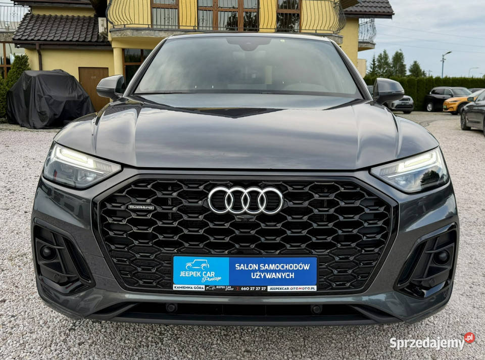 Audi Q5 Sportback QuattroSLinePluginGwarancja I łopatki zmiany biegów Kamienna Góra