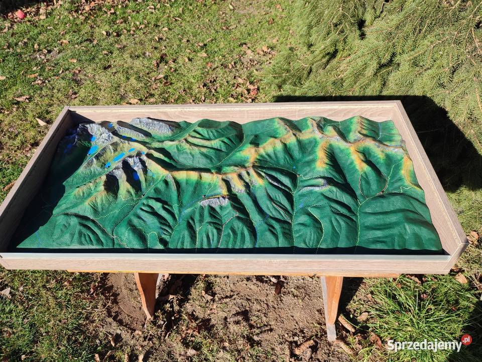 Orla Perć 3D mapa plastyczna dolina pięciu
