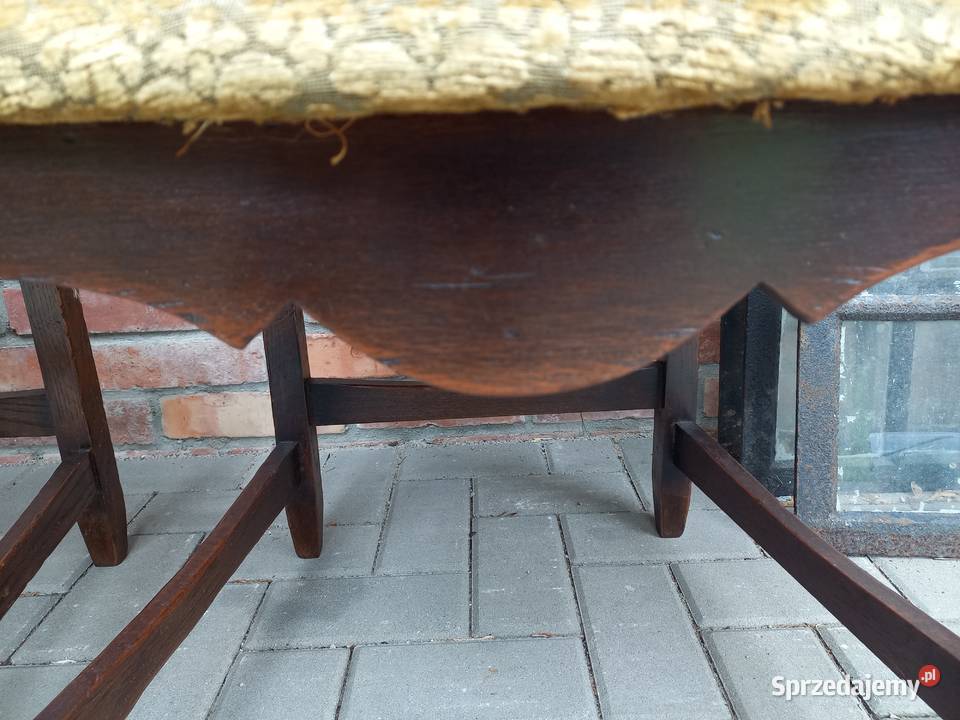 Krzesła stylowe drewniane z materiałową Gawroniec