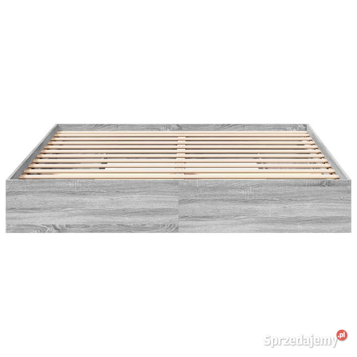 Rama łóżka z szufladami szary dąb sonoma 200x200 Łóżka mazowieckie Warszawa