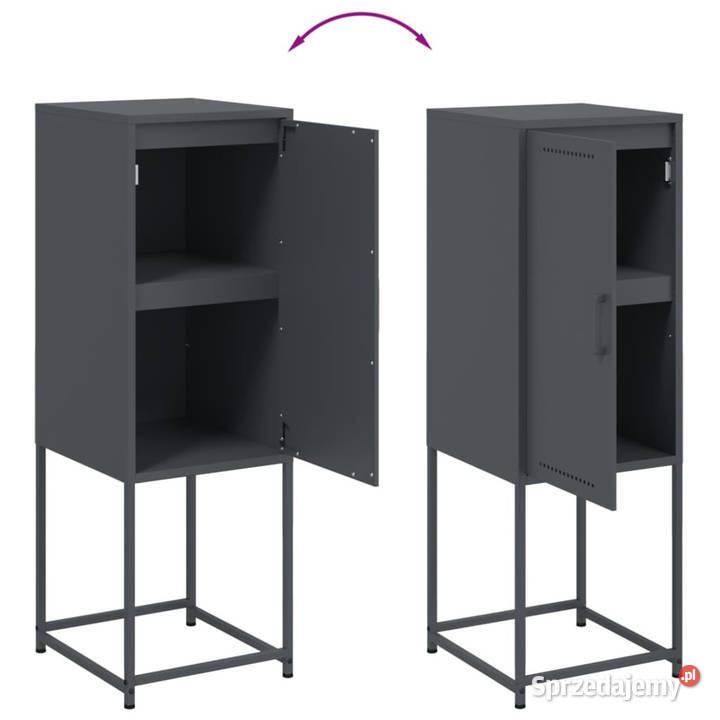 Szafka antracytowa 36x39x107 stal WM846532 Warszawa