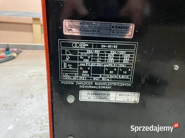 Przecinarka Plazmowa Bester PLAZMASTER 50 Kraków