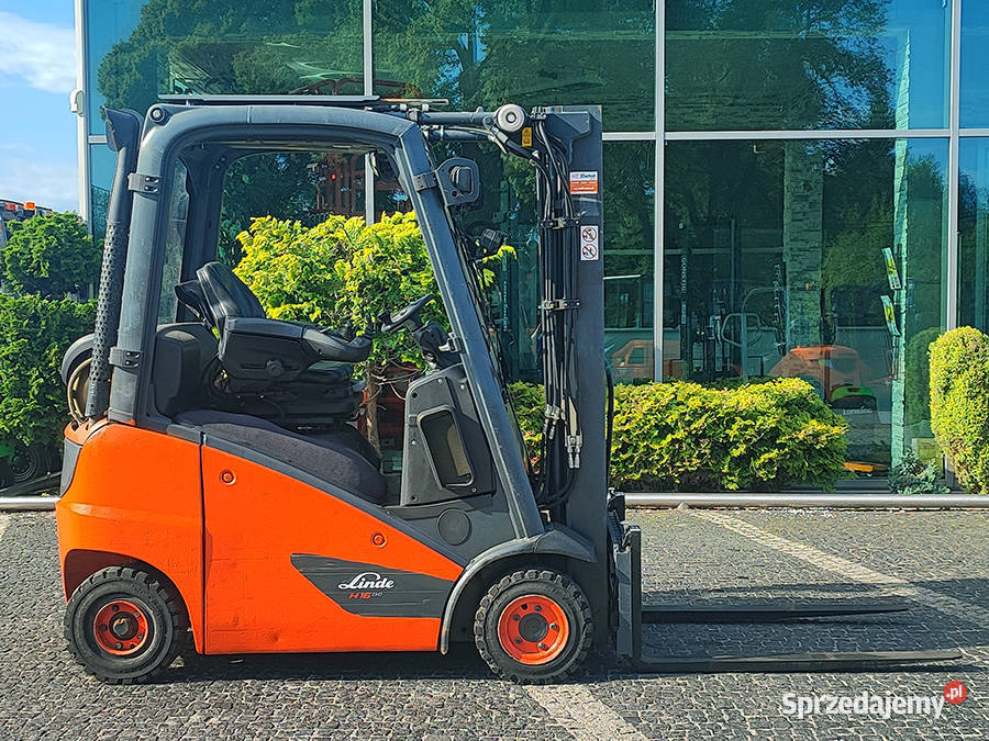 Wózek widłowy gazowy Linde H16T01 LPG triplex Kęty