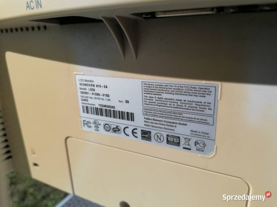 Retro monitory LCD różne przekątne ekranu różny Sierakowice