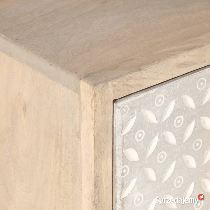 Szafka nocna 40x30x50 lite drewno mango i żelazo Nocne Warszawa