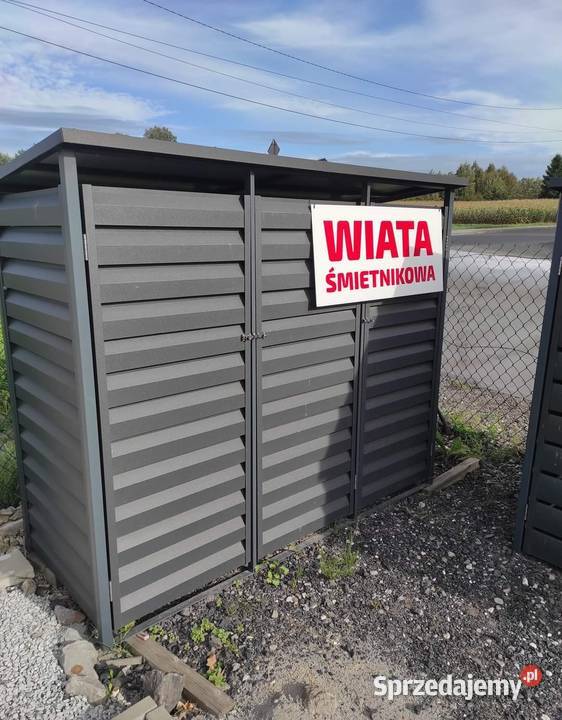 Trzydrzwiowa wiata śmietnikowaestetyczne