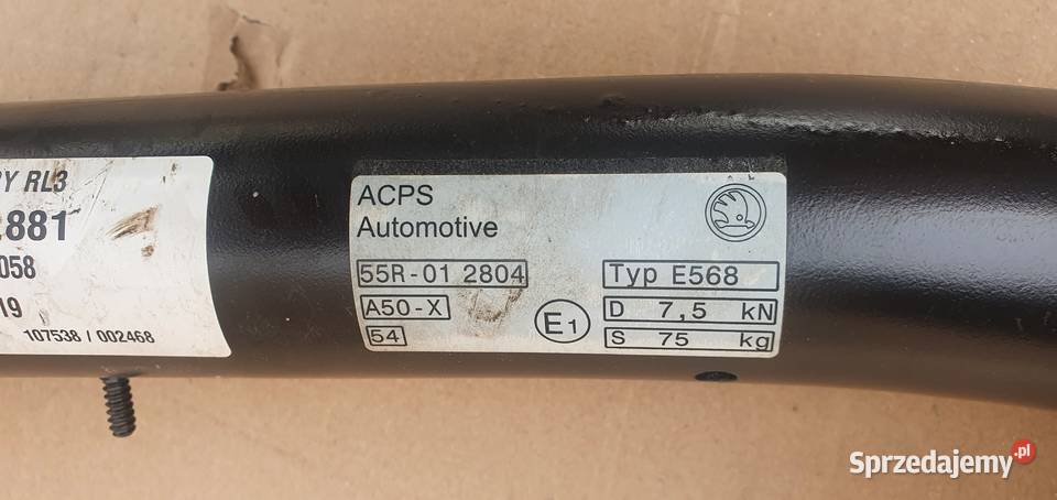 SKODA KAMIQ HAK HOLOWNICZY 658803881 Trzciel