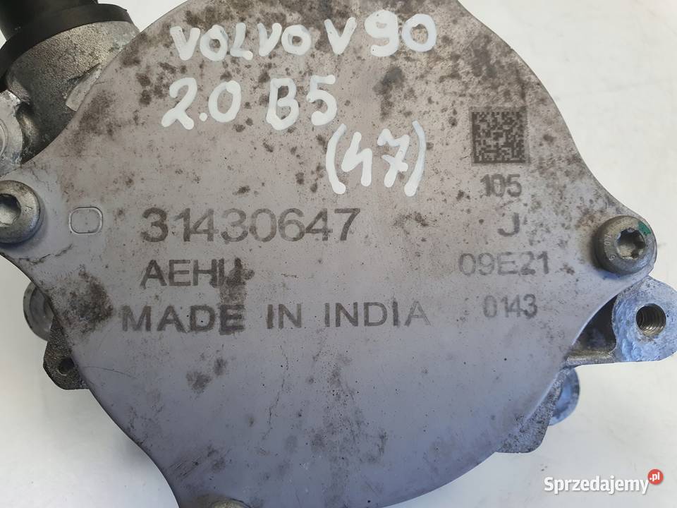 Volvo V90 II S90 20 B5 VACUM POMPA wakum osobowe Pompy podciśnieniowe sprzedam
