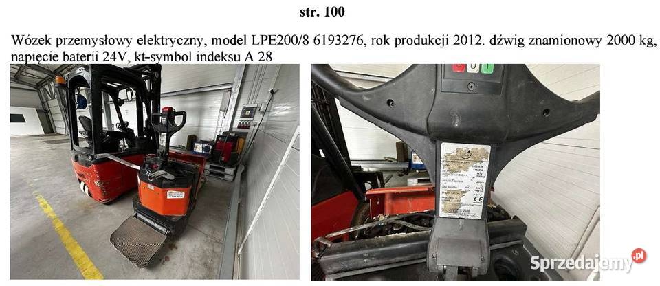 Syndyk sprzeda ruchomości małopolskie Obrażejowice sprzedam