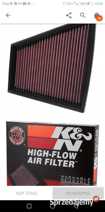 Sportowy Filtr Powietrza grupa VW sprzedam