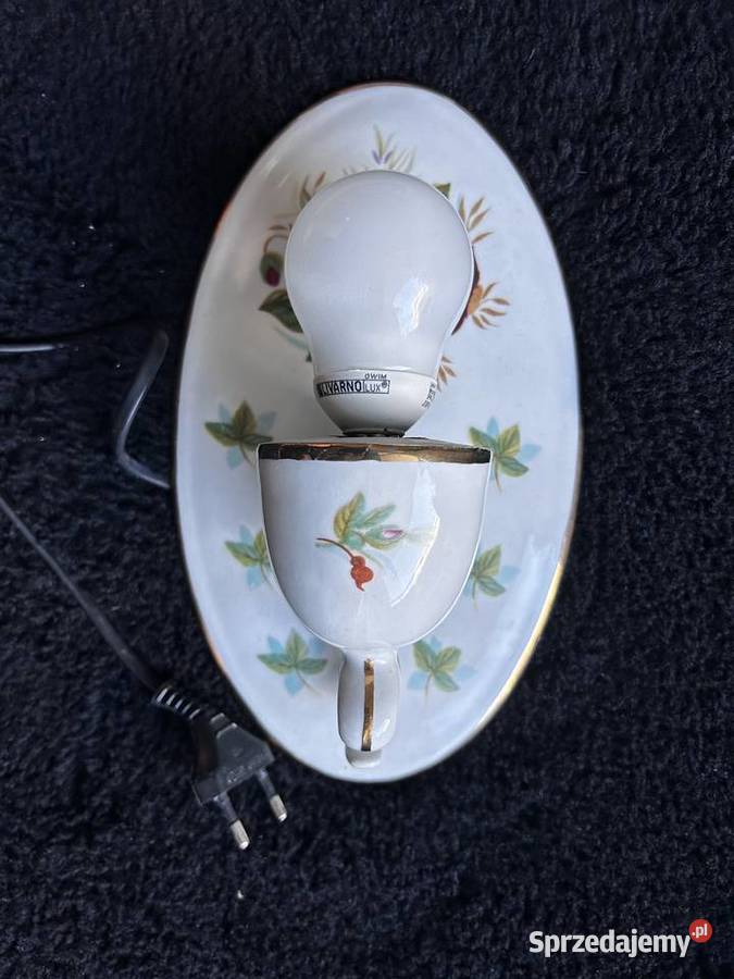 Kinkiet lampka ścienna porcelana Wałbrzych mazowieckie Warszawa