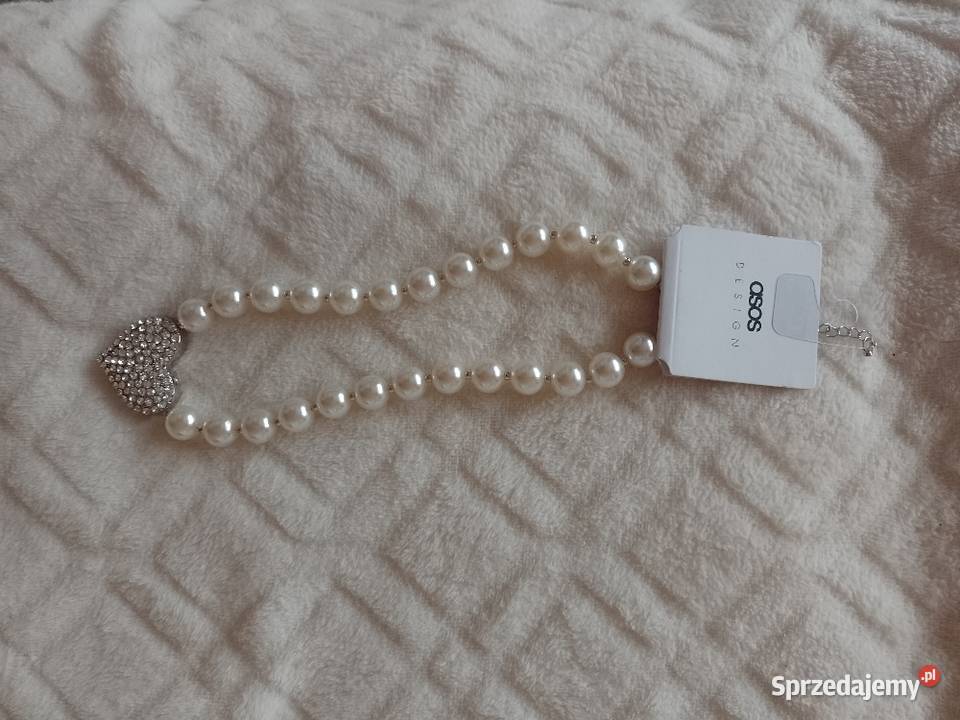 ASOS Korale z bogato zdobioną zawieszką serce Dla kobiet Dodatki Kraków