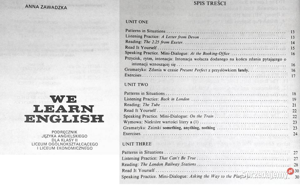 We learn english kl 2 Anna Zawadzka lubelskie Chełm sprzedam