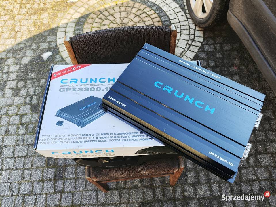 Wzmacniacz samochodowy 1 kanałowy monoblok Crunch Niegowonice