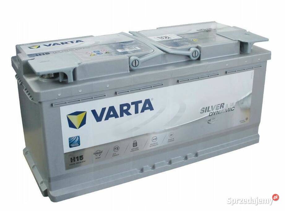 Akumulator Varta Silver AGM H15 105 Ah 950A ŁÓDŹ Rok produkcji 2020 łódzkie Łódź